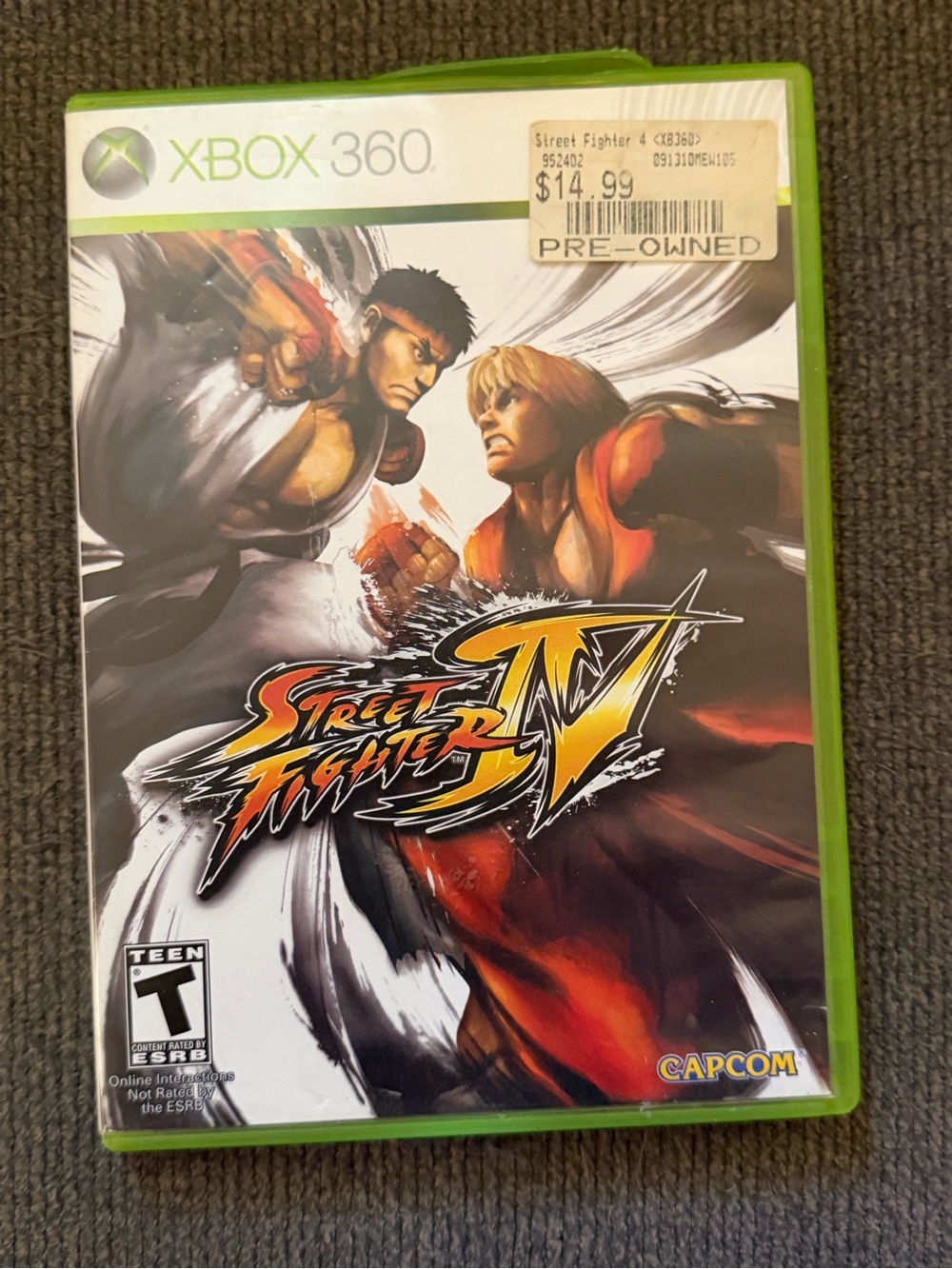 Xbox 360 Street Fighter IV - Capcom (Green Case)